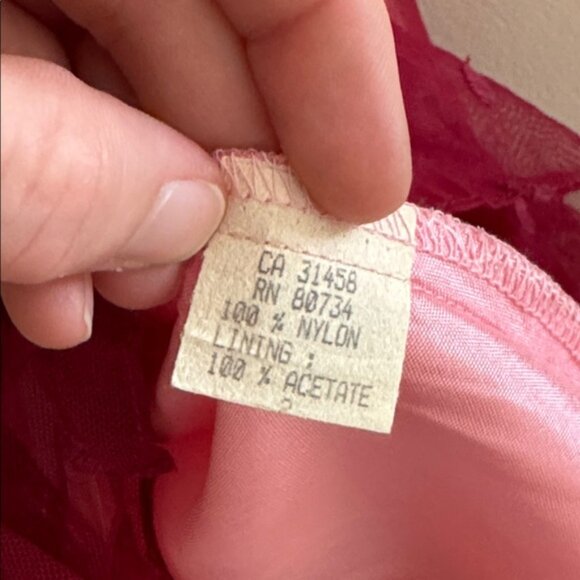 BCBGMaxAzria Burgundy Sheer Fitted Dress - Picture 9 of 9